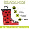 image:imageWestern Chief Rain Boots with Pull on Handles for Toddlers and Kids  Premium Waterproof Boots for Boys and GirlsLucy the Ladybug