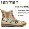 image:imageWestern Chief Womens Waterproof Chelsea Ankle Rain Boot with Elastic Gore and Rubber Lug Outsole  Stylish and Functional for Rainy DaysLeopard Floral