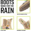 image:imageWestern Chief Womens Waterproof Chelsea Ankle Rain Boot with Elastic Gore and Rubber Lug Outsole  Stylish and Functional for Rainy DaysLeopard Floral