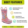 image:imageWestern Chief Kids Premium Waterproof Rain Boots for Boys and GirlsPink Bella Butterfly
