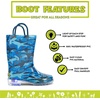 image:imageWestern Chief Kids Lighted Waterproof Pull On Rain Boot for Boys and GirlsShark Chase